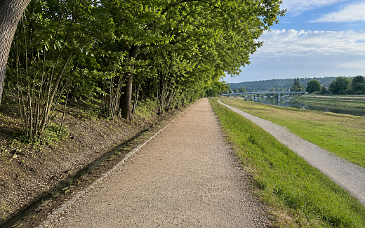 Obnova stezky pro pěší a cyklisty Podskalí