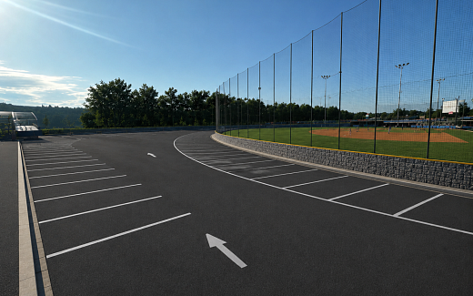 Parkoviště sportovní areál - oprava