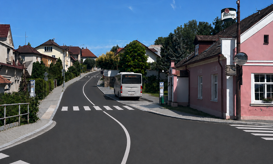 Dopravní řešení křižovatky u mostu