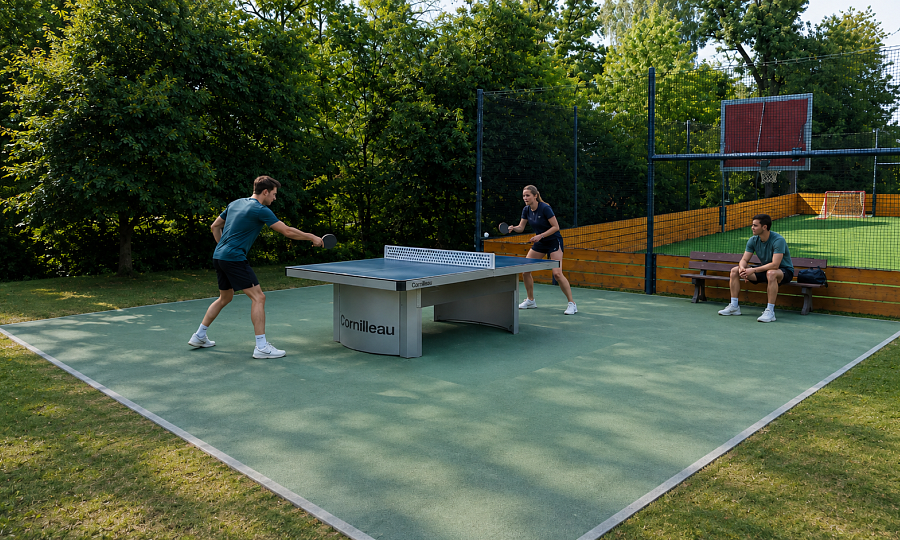 Nový stůl na stolní tenis Munice